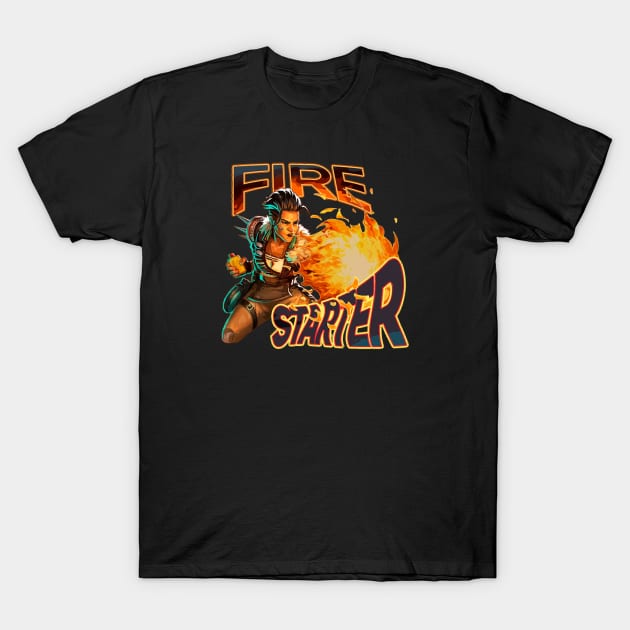 Mad Maggie - Fire Starter T-Shirt by Paul Draw